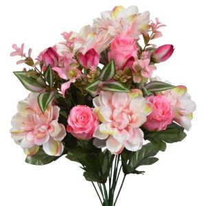 Mixed Dahlia & Rose Bush x14, 18