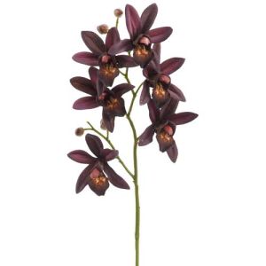 Real Touch Cymbidium Orchid Spray 23