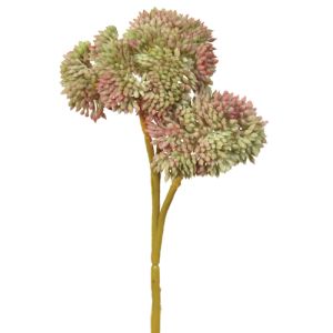 Silk Sedum Bundle Pick 8 Inches in Green - Small Image