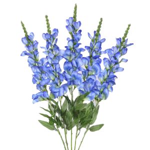 Silk Snapdragon Bush 28 Inches in Blue - Small Image