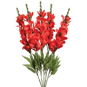 Silk Snapdragon Bush 28 Inches in Red - Small Image