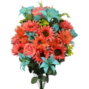 Mixed Dahlia & Sunflower Bush x36, 30
