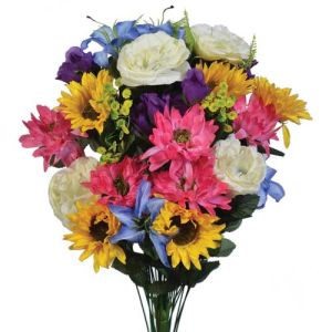 Mixed Dahlia & Sunflower Bush x36, 30