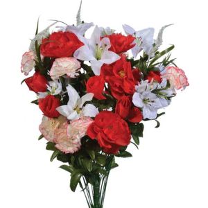 Mixed Peony, Carnation & Lily Bush x40, 31
