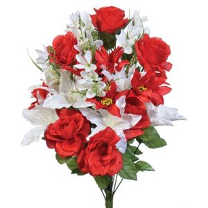 Mixed Rose & Lily Bush x24, 23