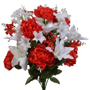 Mixed Peony & Lily Bush x24, 20