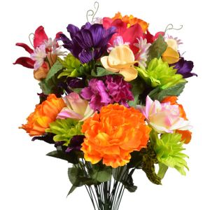 Mixed Peony, Lily, Dahlia & Hydrangea Bush x36, 28