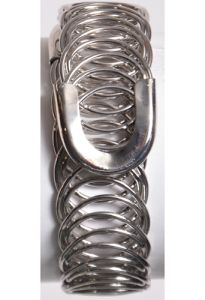 Harmony Corsage Cuff Bracelet in Silver - Small Image