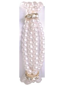Lauren Corsage Bracelet in White Sugar- Small Image