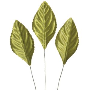 Corsage Leaves 100 Piece Package in Moss Green - Small Image