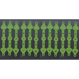 Bulk Pack Magic Magnet Boutonniere Base 12 Piece Package in Green - Small Image