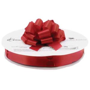 Pull Bow Reel w/50 Bows - Hot Red