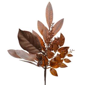 Mixed Magnolia Leaf, Bay Leaf & Pine Cone Spray 16