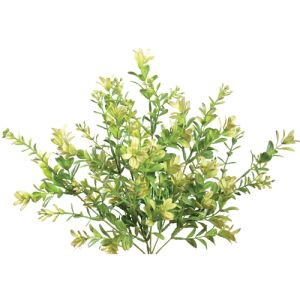PWB2030- Our boxwood greenery bush has 6 stems and is available in 2 vibrant colors.