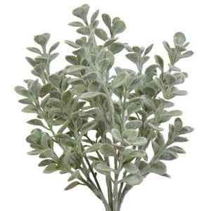 Flocked Boxwood Bush x7, 16