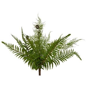 Real Touch Fern & Cedar Bush x14, 18