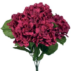 PWH2085- Our silk hydrangea bush includes 5 stems and comes in 35 Vibrant colors. 