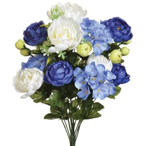 Mixed Ranunculus, Peony & Hydrangea bush x18, 21