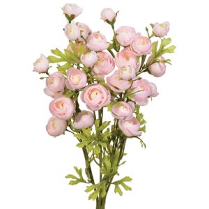 Mini Ranunculus Bush 18 Inches in Light Pink - Small Image