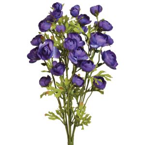 Mini Ranunculus Bush 18 Inches in Purple - Small Image