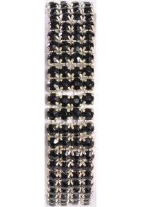 Rock Candy Corsage Bracelet in Licorice, a black color - Small Image