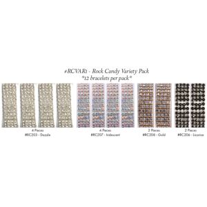 Rock Candy Variety Pack 12 Pieces Per Pack in Dazzle, Iridescent, Gold, Licorice - Small Image