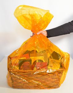Shrink Wrap Sleeve 32 by 38 Inches Must Buy 100 Pieces in Amber, a yellow color - Small Image
