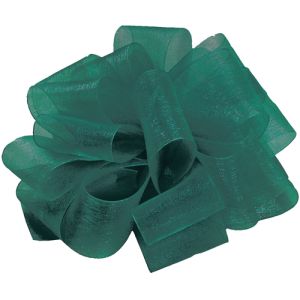#9 Simply Sheer Ribbon 100 Yards in Empress Teal, a green color - Small Image