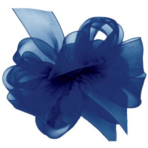 #9 Simply Sheer Ribbon 100 Yards in Cobalt, a blue color - Small Image