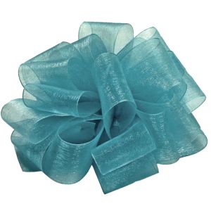 #9 Simply Sheer Ribbon 100 Yards in Mallard, a green color - Small Image