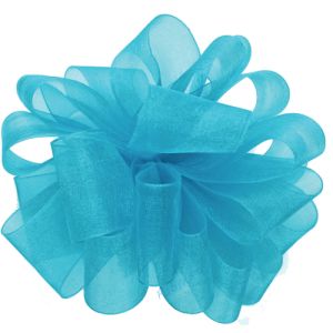 #9 Simply Sheer Ribbon 100 Yards in Robins Egg, a blue color - Small Image