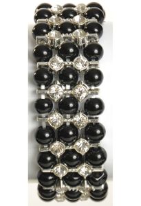 Savannah Corsage Bracelet in Black - Small Image