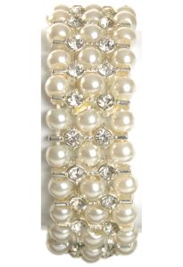 Savannah Corsage Bracelet in Champagne - Small Image
