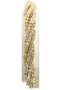 Twist Corsage Bracelet in Gold - Small Image
