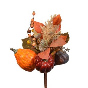 Petite Pumpkin, Acorn & Pampas Grass Bush 14