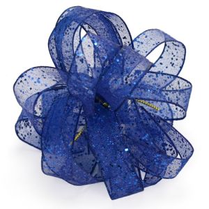 Wired Flash Ribbon 25 Yards in Blue - Small Image